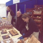 Bodnant Welsh Food Centre stall selling fresh bread and bakes at the Gwledd Conwy Feast