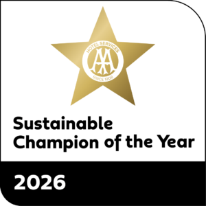 AA Sustainable Champion of the Year 2026 award badge