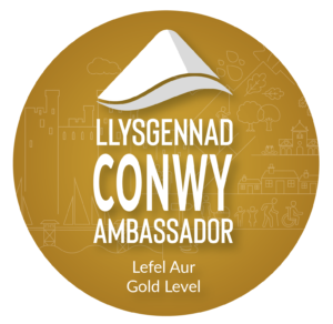Llysgennad Conwy / Conwy Ambassador Gold Level badge